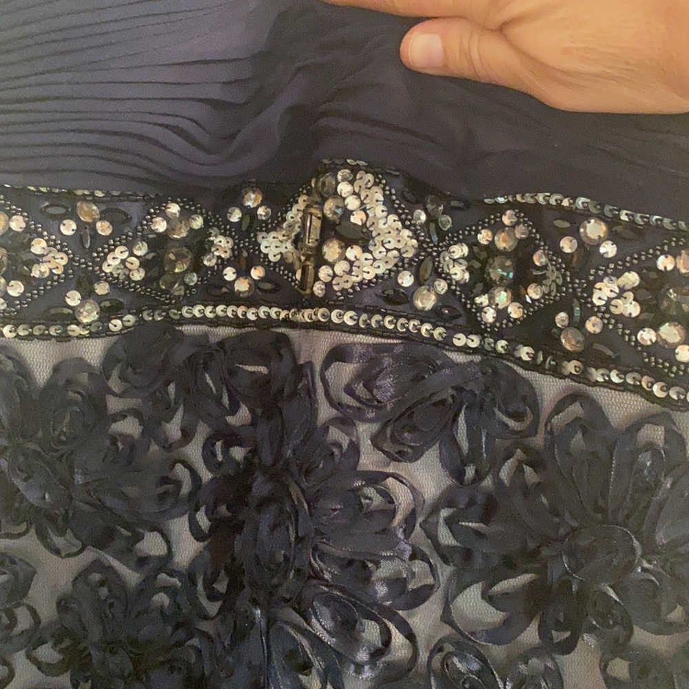Sue Wong navy cocktail dress - Picture 5 of 7
